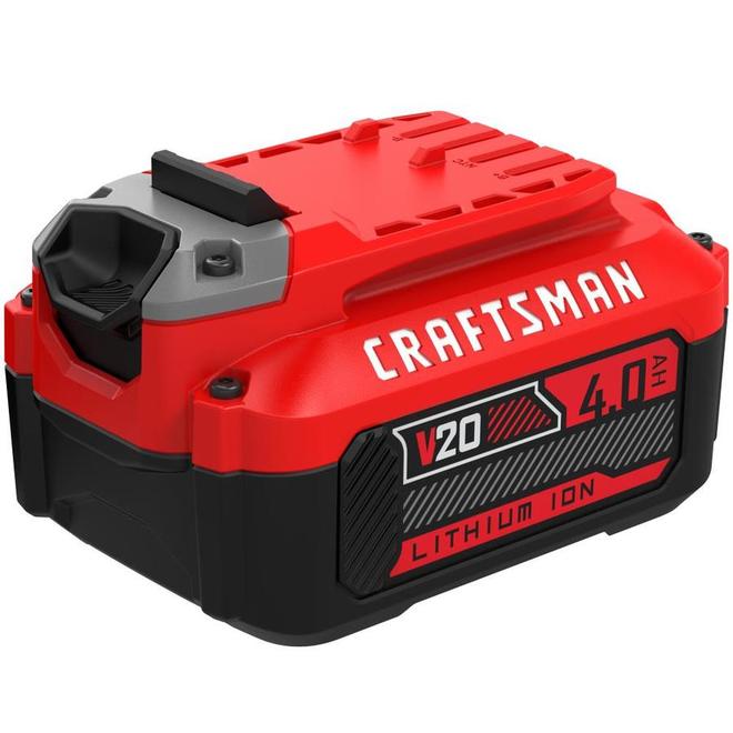 CRAFTSMAN V20 4 Ah 20 volts Lithium-Ion Batteries with 3-LED Light Indicator - 2/Pack
