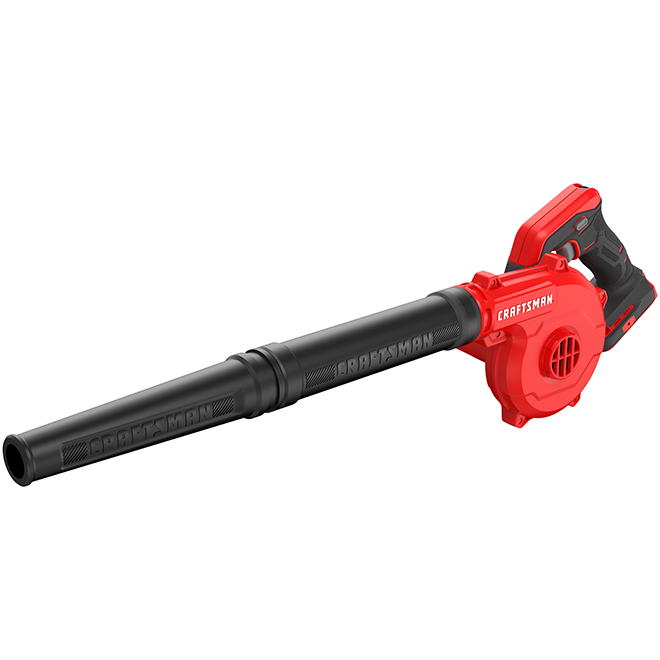 CRAFTSMAN 20V MAX Cordless Jobsite Blower - 3 Speeds - Red and Black - Bare Tool (battery not included)