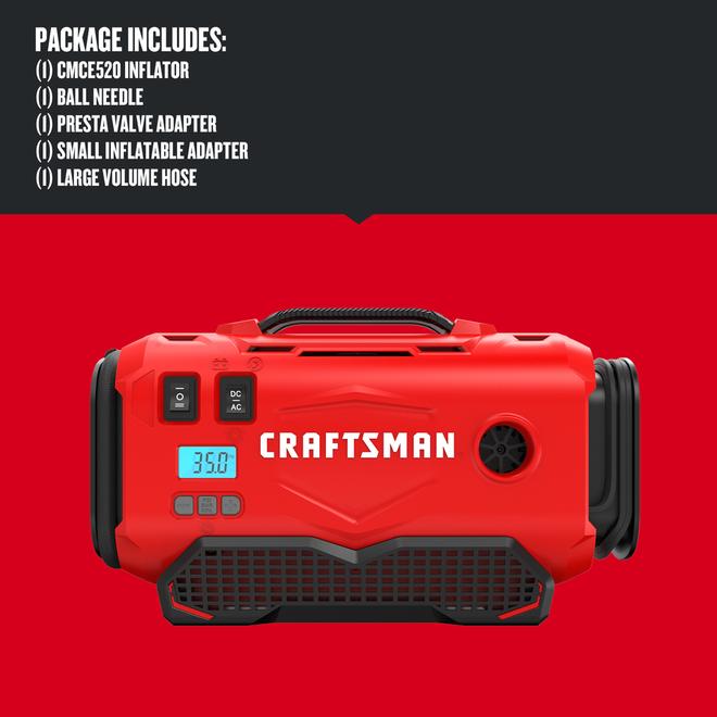 Craftsman inflator on sale 12 volt