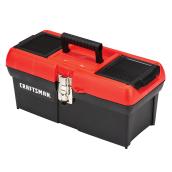 CRAFTSMAN Plastic Tool Box - 16-in - Red and Black