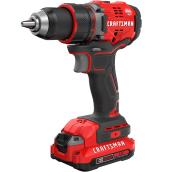 Craftsman V20 Cordless Drill Kit with Batteries and Charger - Brushless Motor - LED Light - Variable Speed