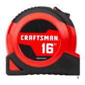 CRAFTSMAN Self-Locking Measuring Tape - 3/4-in x 16-ft - Red