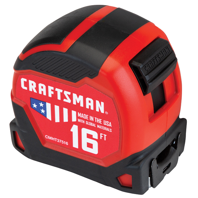 CRAFTSMAN PRO-11 Measuring Tape - 1.25-in x 16-ft - Red and Black