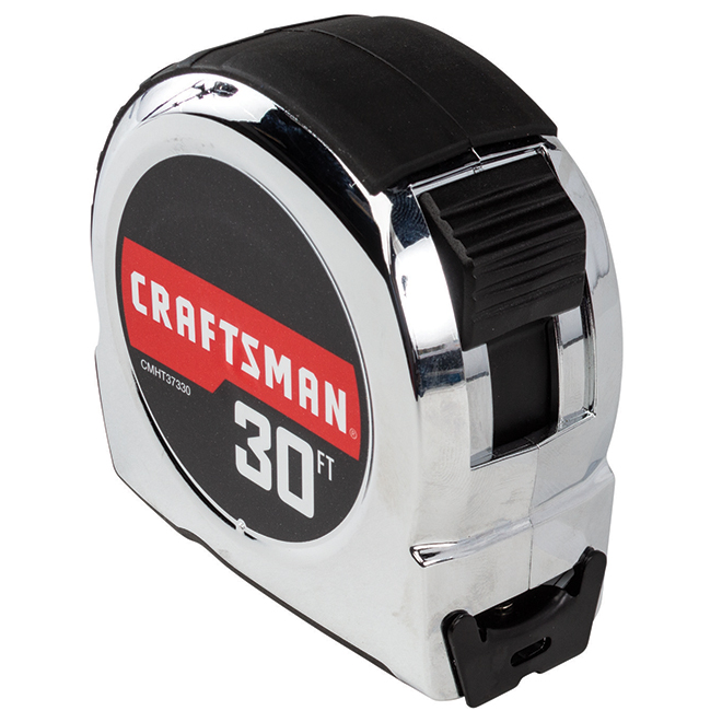 CRAFTSMAN Classic Tape Measure - 1'' x 30'- Chrome CMHT37330S | RONA