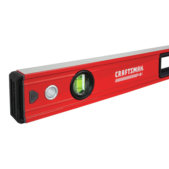 CRAFTSMAN Magnetic Box Beam Level - Lighted - 48-in - Red and Black