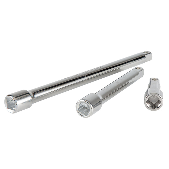 CRAFTSMAN 1/2-in Drive Extension Bar Set - Steel - 3-Pieces