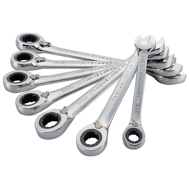 CRAFTSMAN 7-Piece Set Metric Flexible Head Ratchet Wrench in the