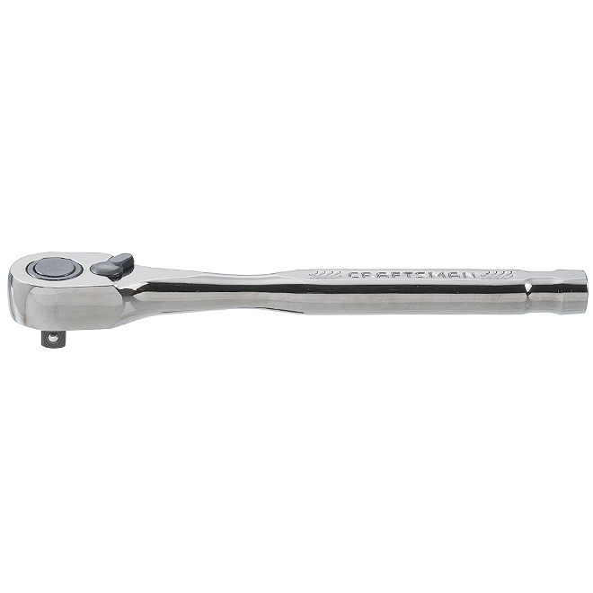 CRAFTSMAN Ratchet - Chrome - Pear Head - 1/4-in - 120 Teeth