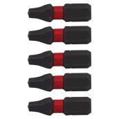 CRAFTSMAN Screwdriver Bits - Square #2 - 1-in - Pack of 5