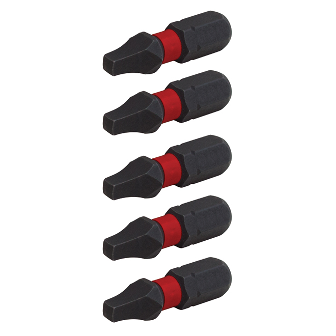 CRAFTSMAN Screwdriver Bits - Square #2 - 1-in - Pack of 5