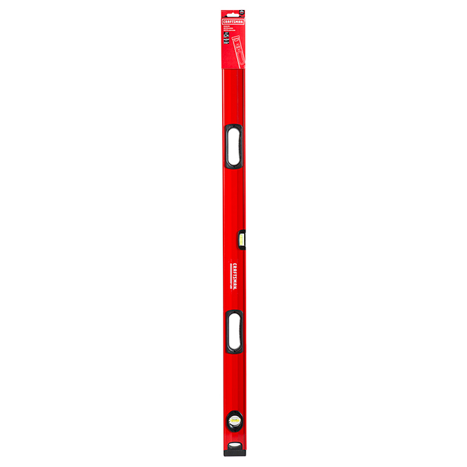 CRAFTSMAN Box Beam Level - 48-in - 2 Handles - Red and Black