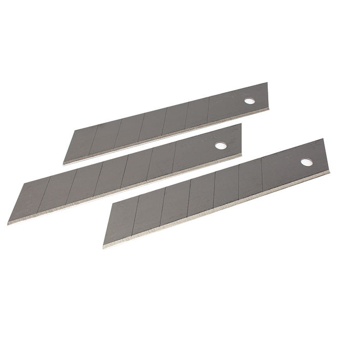 Replacement Snap-Off Utility Blade - 25 mm - 3-Pack