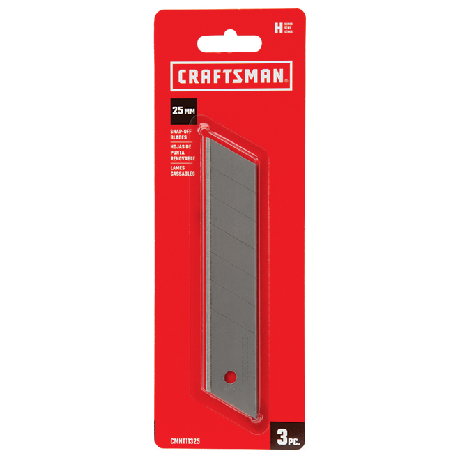 CRAFTSMAN Replacement Snap-Off Utility Blade - 25 mm - 3-Pack
