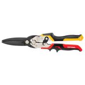 Craftsman Aviation Snips - 12-in - Straight Long Cut - Red and Yellow
