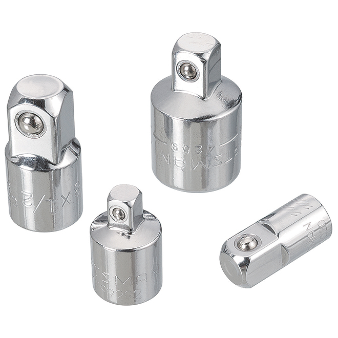 CRAFTSMAN 4-Piece 1/4-in/3/8-in/1/2-in Drive Size Adapter Set