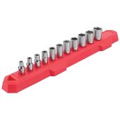 Craftsman 11-Piece Metric 1/4-in Drive 6-Point Shallow Socket Set