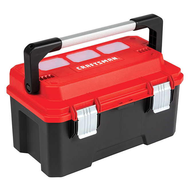 Toolbox with Windows - Portable - 20" - Plastic and Metal