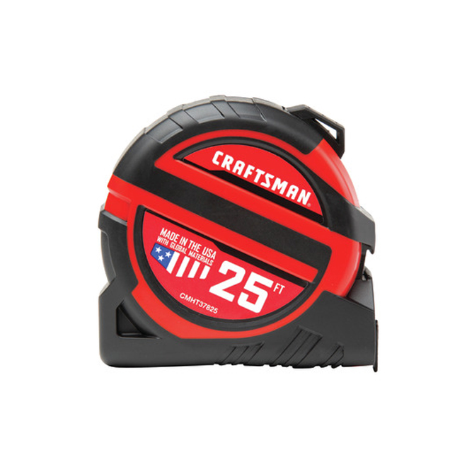 CRAFTSMAN Magnetic PRO-13 Measuring Tape - 1.25-in x 25-ft - Red