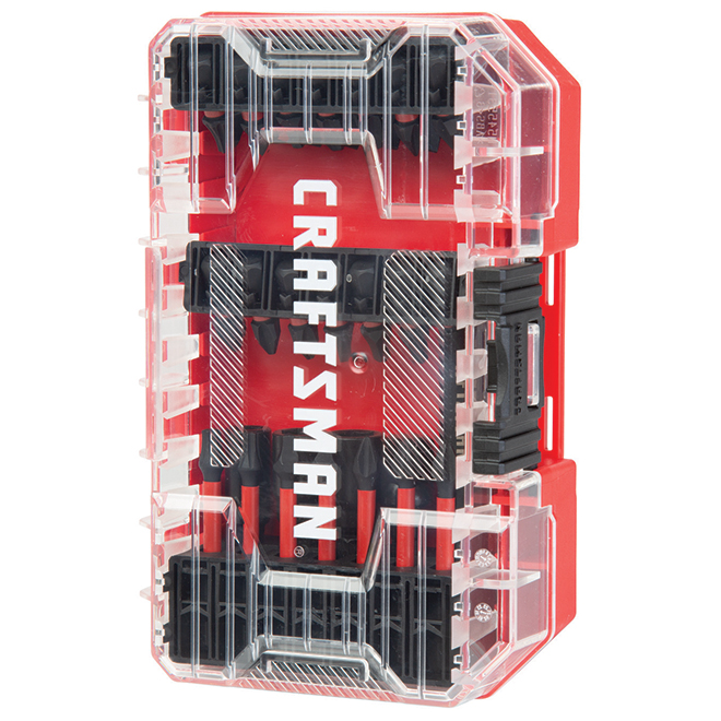 CRAFTSMAN Impact Rated 33-Piece Screwdriver Bit Set - Hard Protective Case - Hex Shank
