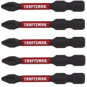 Craftsman Impact Rated Phillips Screwdriver Set - 2-in x 1/4-in - Pack of 5