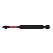 CRAFTSMAN Impact Rated Phillips Screwdriver Bit - 3 1/2-in x 1/4-in - Black Oxide High-Speed Steel