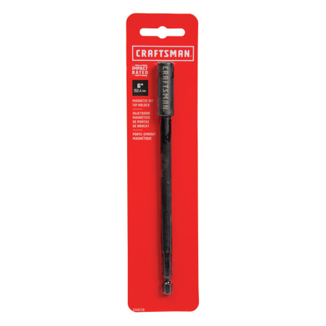 CRAFTSMAN Impact Rated Magnetic Screwdriver Bit Holder - 6-in L - Hex - Steel