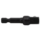 Craftsman Impact Rated Socket Adapter - 3/8-in dia x 2-in L - Hex Shank - Black