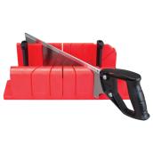CRAFTSMAN Mitre Box with Saw - 12-in - Red and Black