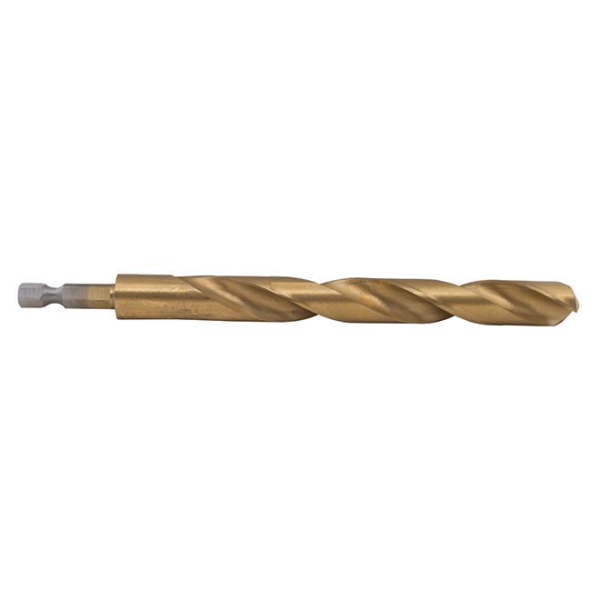 Craftsman Twist Drill Bit - 1/2-in Dia x 6-in L - Titanium - Hex Shank