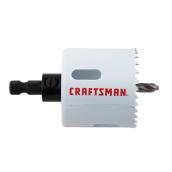 CRAFTSMAN Bi-Metal Hole Saw with Arbour - 2 1/8-in diameter Hole Saw- Arboured - Multi-Material
