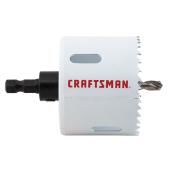 CRAFTSMAN Bi-Metal Hole Saw with Arbour - 2 1/2-in diameter Hole Saw- Arboured - Multi-Material