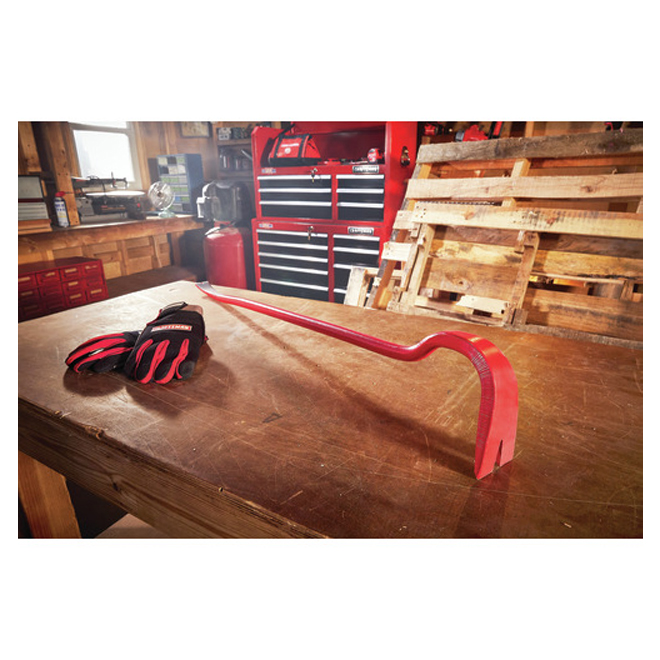 Spring Steel Pry Bar - 36" - Steel - Red