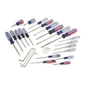 CRAFTSMAN Varied Phillips, slotted, square and Torx point sizes-in Variety 25-pack Screwdriver
