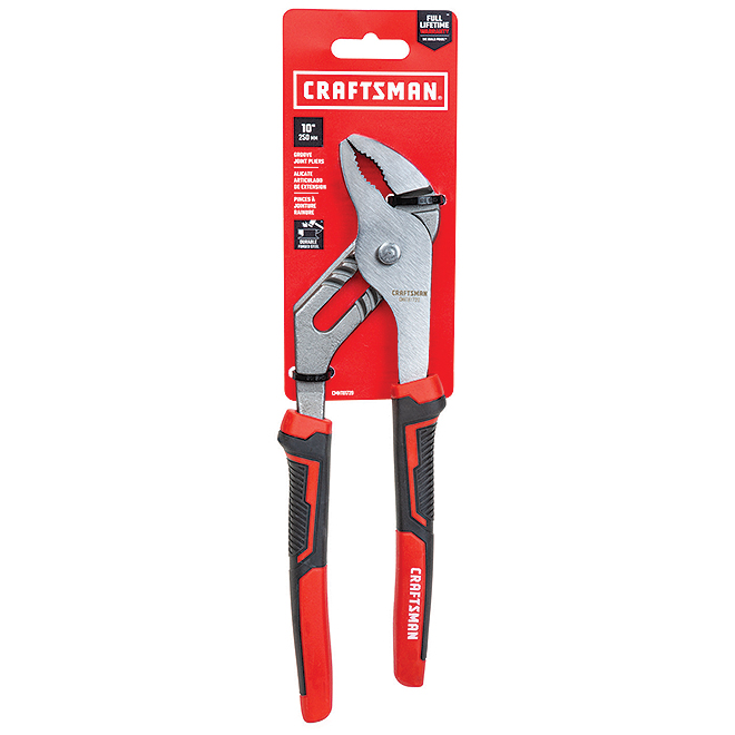 Groove Joint Pliers - 10" - Steel - Red and Black