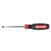 CRAFTSMAN Slotted Screwdriver - Bi-Material - 1/4-in x 4-in - Red and Black