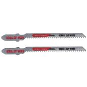Craftsman T-Shank Scroll Jigsaw Blades - 3 1/4-in L - 12-TPI - High-Carbon Steel - 2 Per Pack
