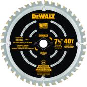 DeWALT 1-Pack 7-1/4-in 40-Tooth Dry Cut Standard Tooth Carbide Circular Saw Blade