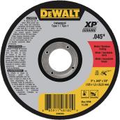 Meule abrasive de céramique pour métal XP DeWalt, 5 po dia x 3/64 po H., arbre 7/8 po, type 1
