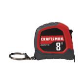 Ruban à mesurer Craftsman(MD) avec porte-clés, 8', rouge