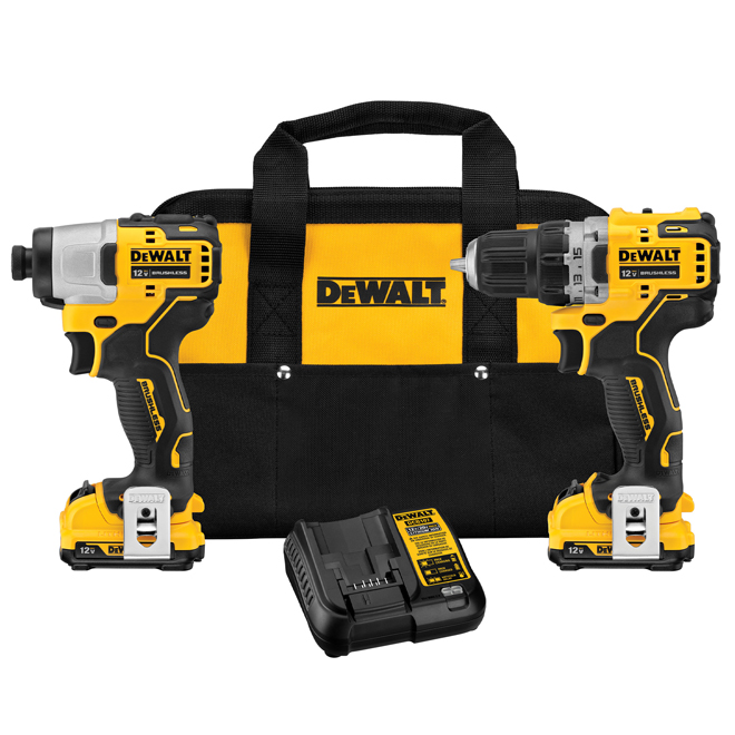Image of Dewalt | Xtreme Drill And Impact Driver Kit With Batteries And Charger - Brushless Motor - 3-Led Light - Cordless | Rona