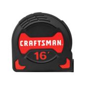 Craftsman Pro-10 Measuring Tape Easy Grip 16-ft Black/Red