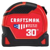 Ruban à mesurer Craftsman Pro-11 pro reach 30 pi noir/rouge