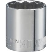 CRAFTSMAN 12-Point Shallow Socket - Steel - Drive 30 mm x 1/2-in