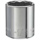 Craftsman SAE 12-Point Shallow Socket - Steel - Drive 1 1/8-in x 1/2-in