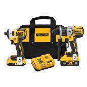 DeWalt Power Detect XR 20-Volt 2-Power Tool Combo Kit with Batteries and Charger - Brushless - Cordless - Variable Speed