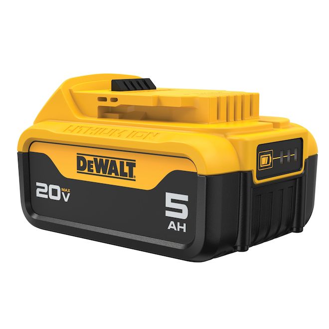 Ensemble de batterie lithium-ion 5 Ah 20 V MAX, chargeur et sac à outil DEWALT