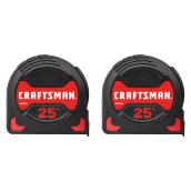 Craftsman Easy Grip 2-Pack 25-ft Measuring Tapes