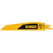 DeWALT 5-Pack 6-in 6-TPI Wood Cutting Reciprocating Saw Blade