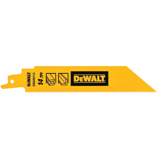 DEWALT Reciprocating Saw Blades 5-in Bi-Metal 14 Teeth - Pack of 5