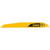 DeWALT 5-Pack 9-in 6-TPI Wood/Nail Embedded Cutting Reciprocating Saw Blade